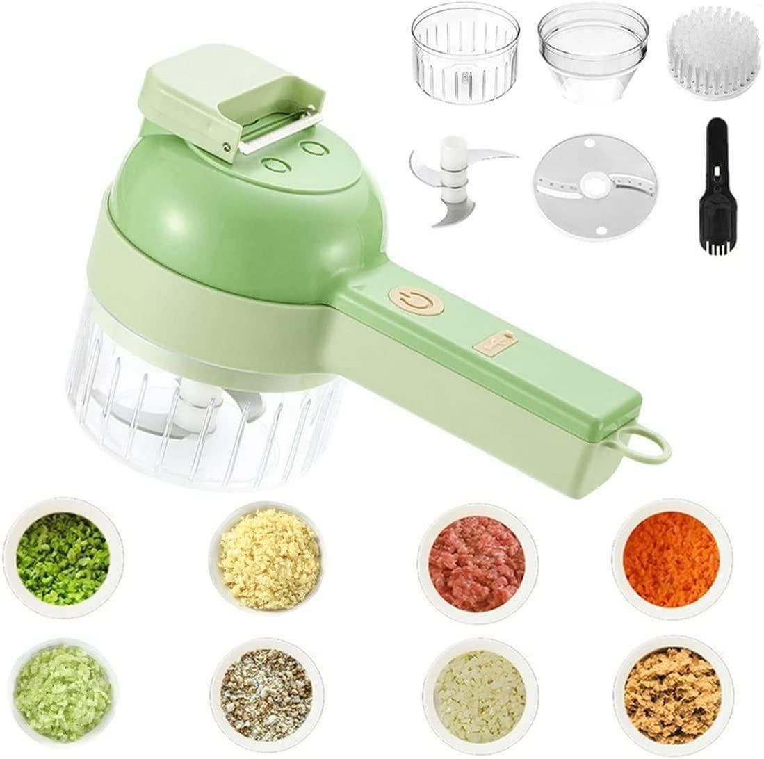 4 in 1 Portable Electric Vegetable Cutter Set - Dragbuy