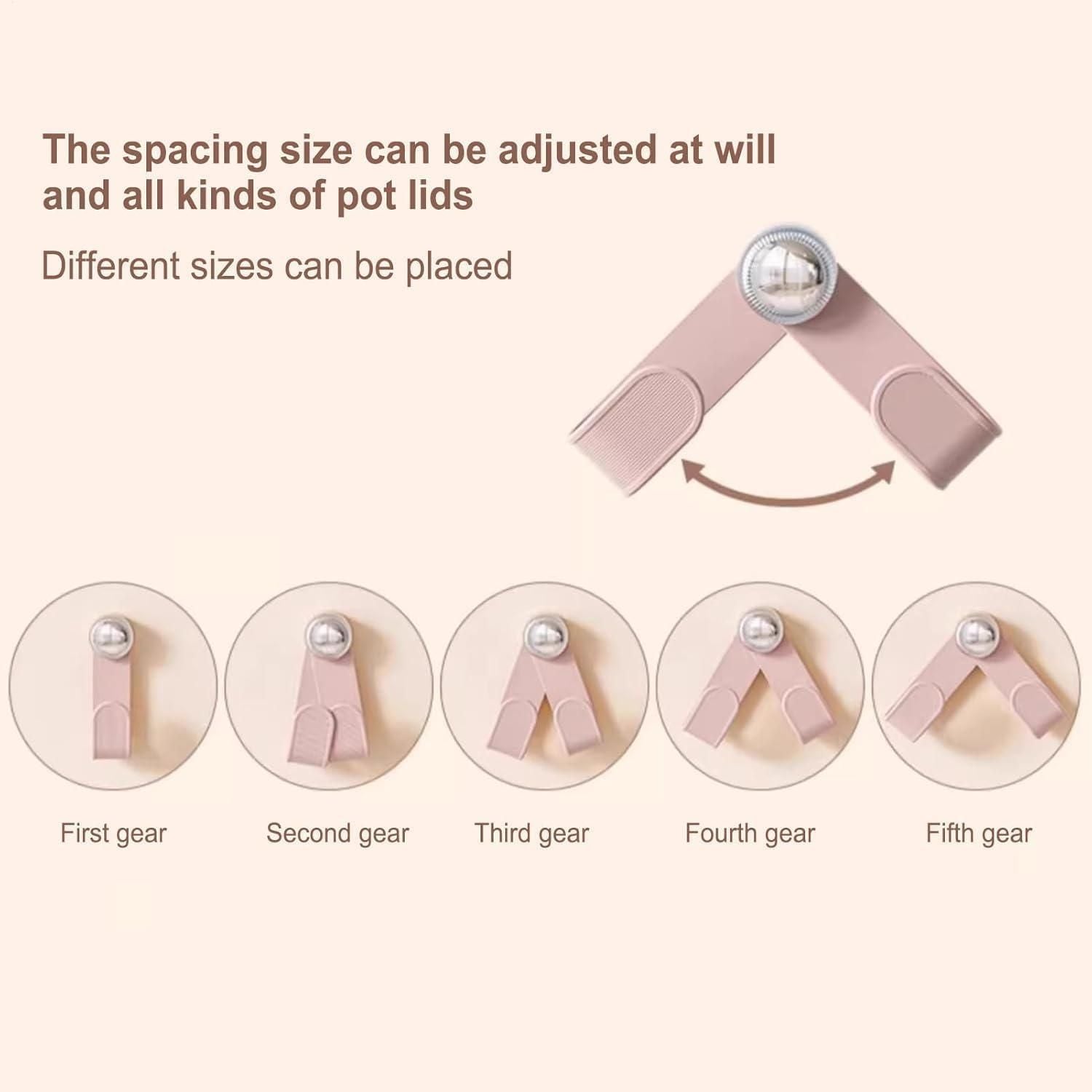 Pot Lid Holder With Suction Cup